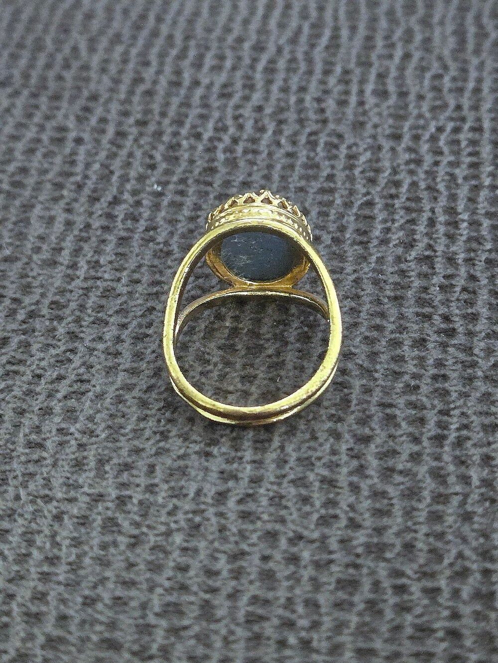 Yellow💛-Orange🧡 Druzy Ring💍 - Gently Worn with Callout - Picture 6 of 16
